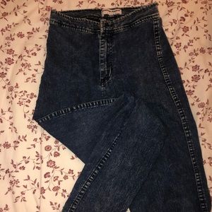 American apparel dark blue acid wash easy jeans